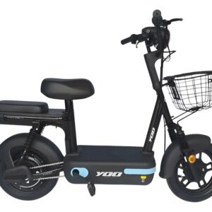 Bicicleta Eletrica Yoo Mobility Y 200 350w Farol Led Scooter Preto Azul Nao Precisa De Cnh Nem Emplacamento