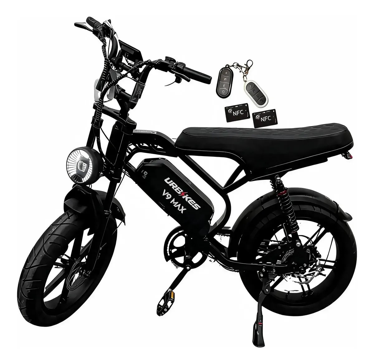 Bicicleta Bike Eletrica V9 Max 1000w 48km Freio Hidraulico 99